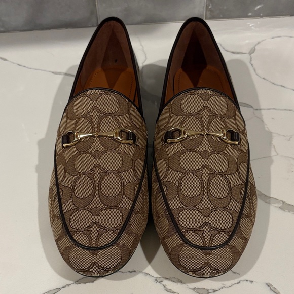 Coach Tan and Brown Signature Haley Loafer - LIKE NEW! - Picture 5 of 6